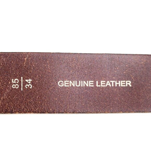 Fossil BROWN GENUINE LEATHER 1.5"Wd CASUAL DRESS MEN'S BELT Sz 34/85 (F79 - Picture 10 of 12
